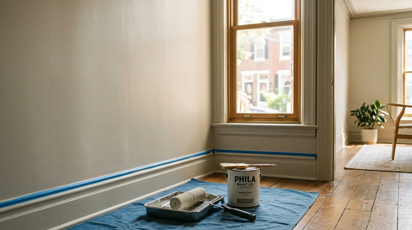 Professional interior painting in a Philadelphia home